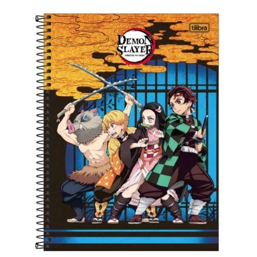 Caderno Universitário Espi. 80 Folhas Demon Slayer - Tilibra Caderno Universitário Espi. 80 Folhas Demon Slayer - Tilibra