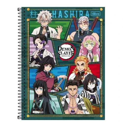 Caderno Universitário Espi. 80 Folhas Demon Slayer - Tilibra Caderno Universitário Espi. 80 Folhas Demon Slayer - Tilibra