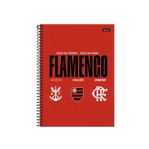 Caderno Universitário Flamengo 80 Folhas - Foroni Caderno Universitário Flamengo 80 Folhas - Foroni
