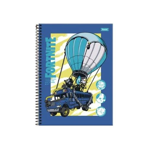 Caderno Universitário Fortnite 10 matérias 160 Folhas - Foroni
