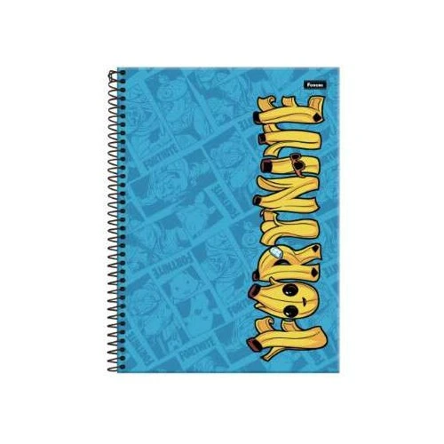 Caderno Universitário Fortnite 10 matérias 160 Folhas - Foroni