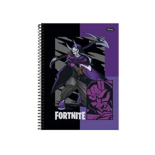 Caderno Universitário Fortnite 10 matérias 160 Folhas - Foroni