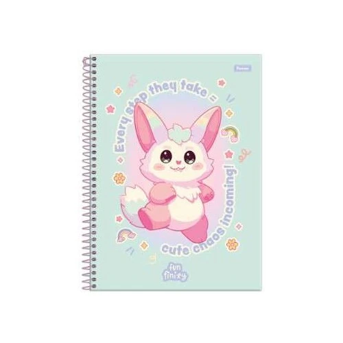 Caderno Universitário FunFinity Grande 160 Folhas  Foroni