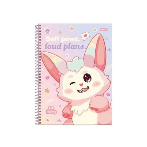 Caderno Universitário FunFinity Grande 80 Folhas - Foroni Caderno Universitário FunFinity Grande 80 Folhas - Foroni