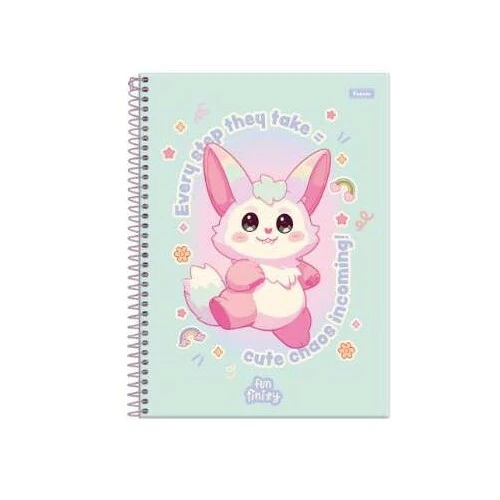 Caderno Universitário FunFinity Grande 80 Folhas - Foroni Caderno Universitário FunFinity Grande 80 Folhas - Foroni