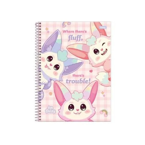 Caderno Universitário FunFinity Grande 80 Folhas - Foroni Caderno Universitário FunFinity Grande 80 Folhas - Foroni