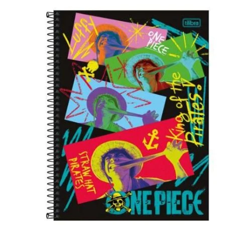 Caderno Universitário One Piece 1 matéria 80 folhas - Tilibra