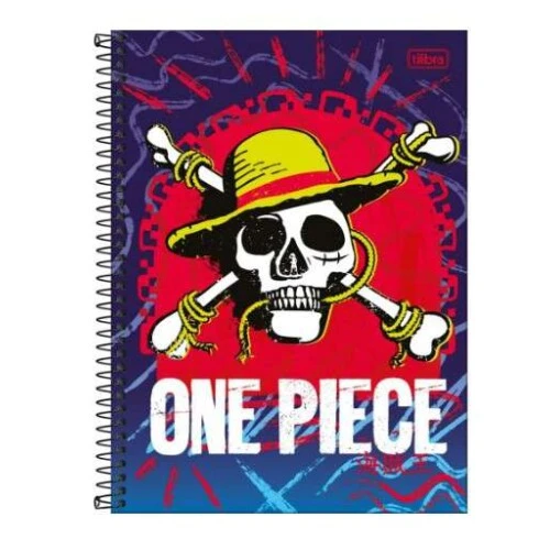 Caderno Universitário One Piece 1 matéria 80 folhas - Tilibra