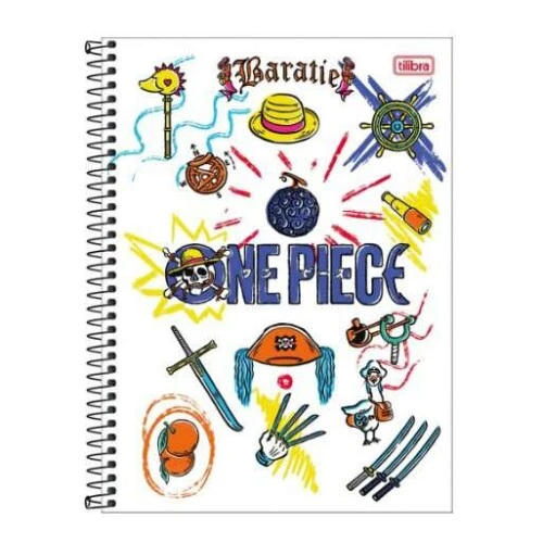 Caderno Universitário One Piece 1 matéria 80 folhas - Tilibra