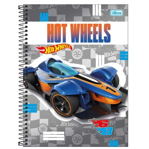 Caderno Universitário Hot Wheels 101 160 folhas - Tilibra Caderno Universitário Hot Wheels 101 160 folhas - Tilibra