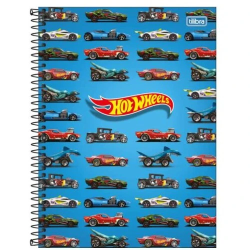 Caderno Universitário Hot Wheels 101 160 folhas - Tilibra Caderno Universitário Hot Wheels 101 160 folhas - Tilibra
