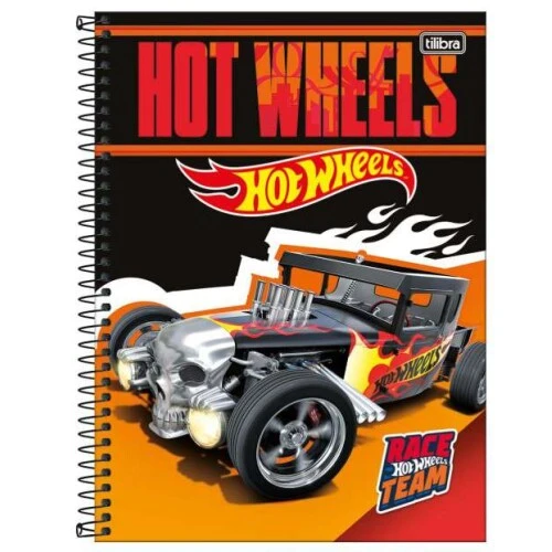 Caderno Universitário Hot Wheels 101 160 folhas - Tilibra Caderno Universitário Hot Wheels 101 160 folhas - Tilibra
