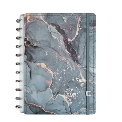 Caderno Inteligente Ônyx M  80 Folhas - Design Mármore Premium + Discos Reposicionáveis