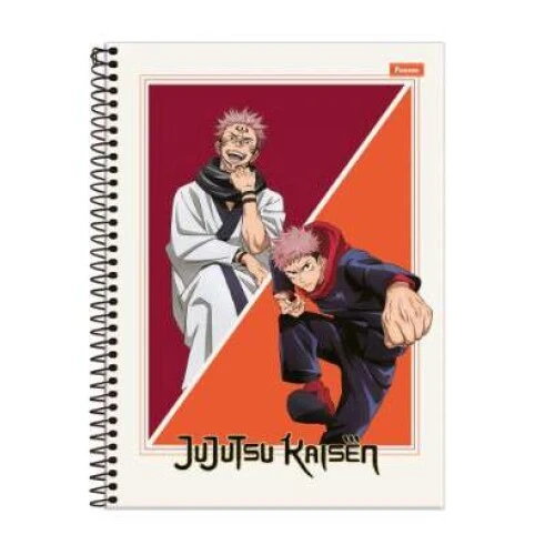 Caderno Universitário Jujutsu Kaisen 1 matéria 80 Folhas - Foroni