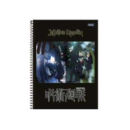 Caderno Universitário Jujutsu Kaisen 1 matéria 80 Folhas - Foroni