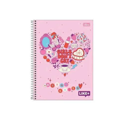 Caderno Universitário Like 1 matéria 80 folhas - Tilibra Caderno Universitário Like 1 matéria 80 folhas - Tilibra