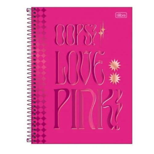 Caderno Universitário Love Pink - Tilibra