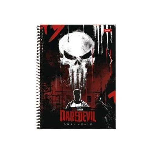 Caderno Universitário Marvel Daredevil 1 Matéria Grande 80 Folhas - Foroni