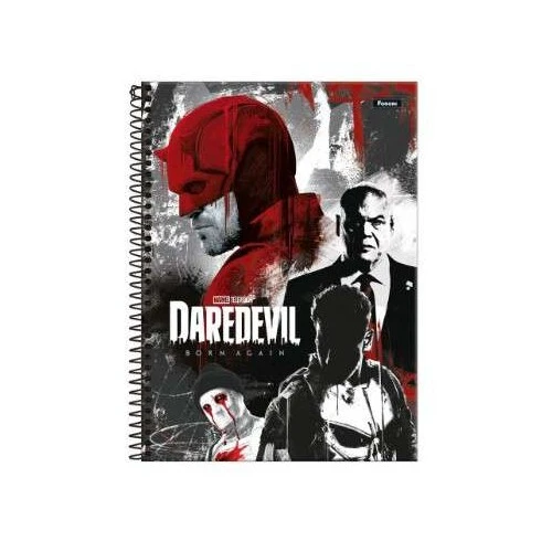 Caderno Universitário Marvel Daredevil 1 Matéria Grande 80 Folhas - Foroni