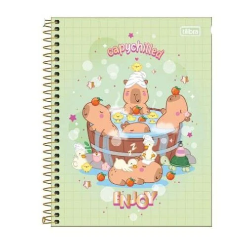 Caderno Universitário Capy Club 1 matéria 80 Folhas - Tilibra