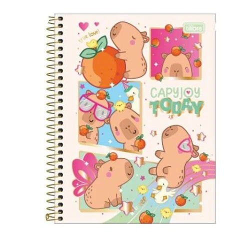 Caderno Universitário Capy Club 1 matéria 80 Folhas - Tilibra
