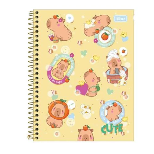 Caderno Universitário Capy Club 1 matéria 80 Folhas - Tilibra
