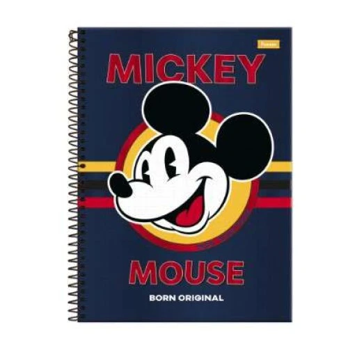Caderno Universitário 10 matéria Mickey Mouse 160 Folhas  Foroni