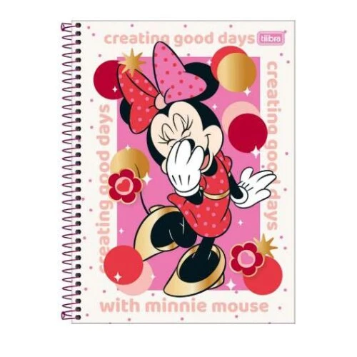 Caderno Universitário Minnie 1 matéria 80 Folhas - Tilibra Caderno Universitário Minnie 1 matéria 80 Folhas - Tilibra