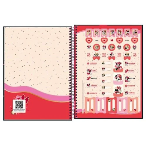 Caderno Universitário Minnie 101 160 folhas - Tilibra Caderno Universitário Minnie 101 160 folhas - Tilibra