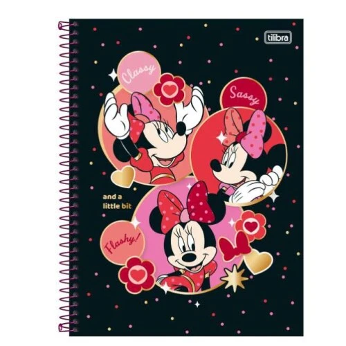 Caderno Universitário Minnie 101 160 folhas - Tilibra Caderno Universitário Minnie 101 160 folhas - Tilibra