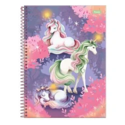 Caderno Universitário Unicórnio 80 Folhas - Foroni