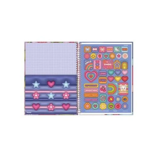 Caderno Universitário Nicecream 11 80 Folhas - Foroni Caderno Universitário Nicecream 11 80 Folhas - Foroni