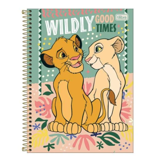 Caderno Universitário O Rei Leao 1 matéria 80 Folhas - Tilibra