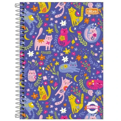 Caderno Universitário Pepper 1 matéria 80 folhas - Tilibra