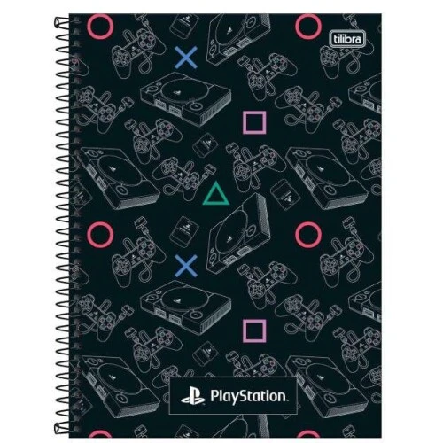 Caderno Universitário Playstation 1 matéria 80 Folhas - Tilibra Caderno Universitário Playstation 1 matéria 80 Folhas - Tilibra