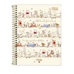 Caderno Universitário Pooh 1 matéria 80 Folhas - Tilibra