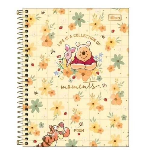 Caderno Universitário Pooh 1 matéria 80 Folhas - Tilibra Caderno Universitário Pooh 1 matéria 80 Folhas - Tilibra