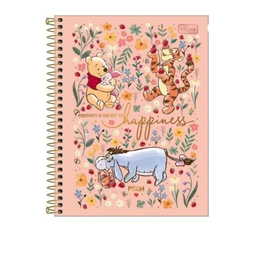Caderno Universitário Pooh 1 matéria 80 Folhas - Tilibra Caderno Universitário Pooh 1 matéria 80 Folhas - Tilibra