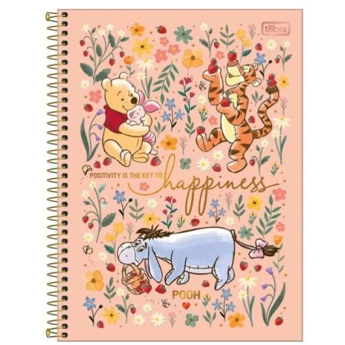 Caderno Universitário Pooh 101 160 folhas - Tilibra Caderno Universitário Pooh 101 160 folhas - Tilibra