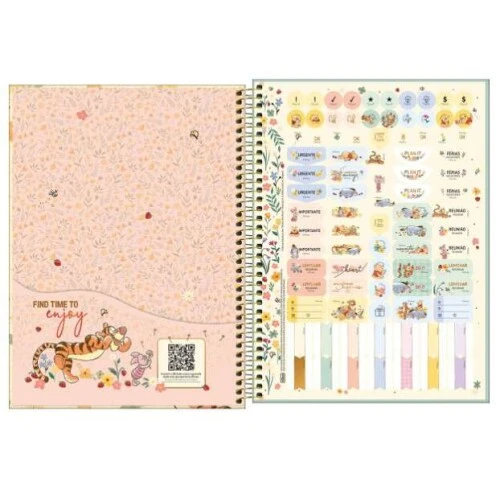 Caderno Universitário Pooh 101 160 folhas - Tilibra Caderno Universitário Pooh 101 160 folhas - Tilibra