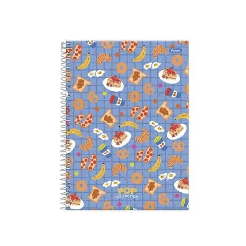 Caderno Universitário Pop Collection 1 matéria 96 Folhas - Foroni