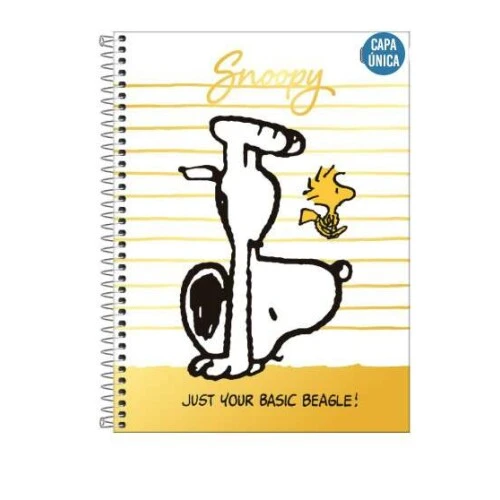 Caderno Universitário Snoopy 1 matéria 80 Folhas - Tilibra Caderno Universitário Snoopy 1 matéria 80 Folhas - Tilibra