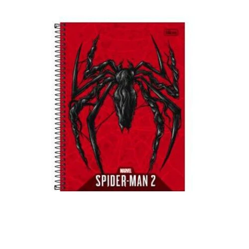 Caderno Universitário Spider Game 1 matéria 80 Folhas - Tilibra