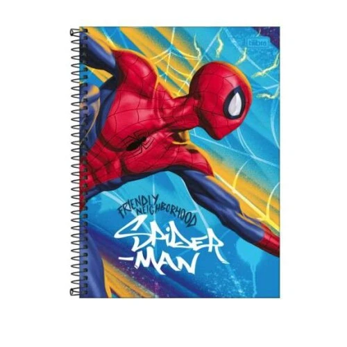 Caderno Universitário Spider-Man 160 Folhas  Tilibra