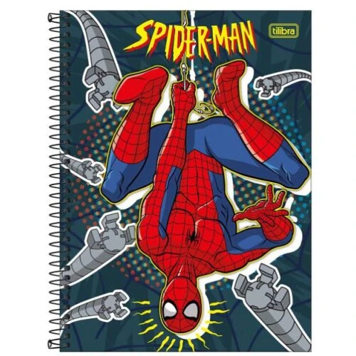 Caderno Universitário Spider-Man 160 Folhas Tilibra Caderno Universitário Spider-Man 160 Folhas Tilibra