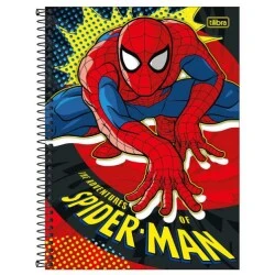 Caderno Universitário Spider-Man 160 Folhas  Tilibra