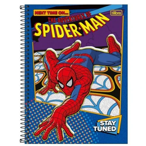 Caderno Universitário Spider-Man 160 Folhas Tilibra Caderno Universitário Spider-Man 160 Folhas Tilibra