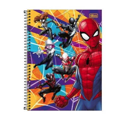 Caderno Universitário Spider-Man 160 Folhas  Tilibra