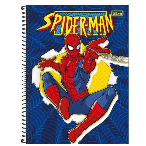 Caderno Universitário Spider-Man 160 Folhas Tilibra Caderno Universitário Spider-Man 160 Folhas Tilibra