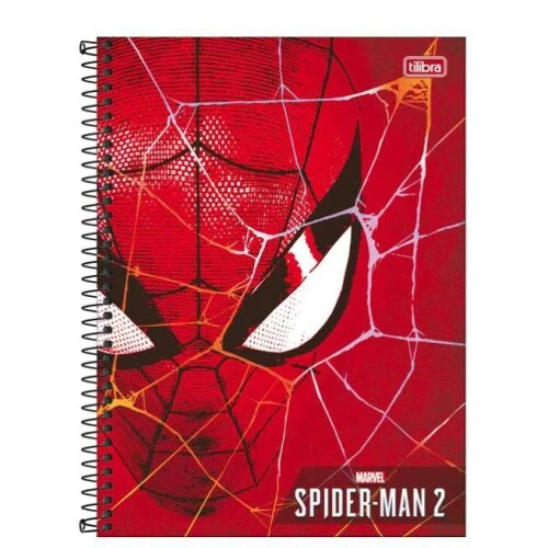 Caderno Universitário Spider-Man Game 2 1 matéria 80 Folhas - Tilibra